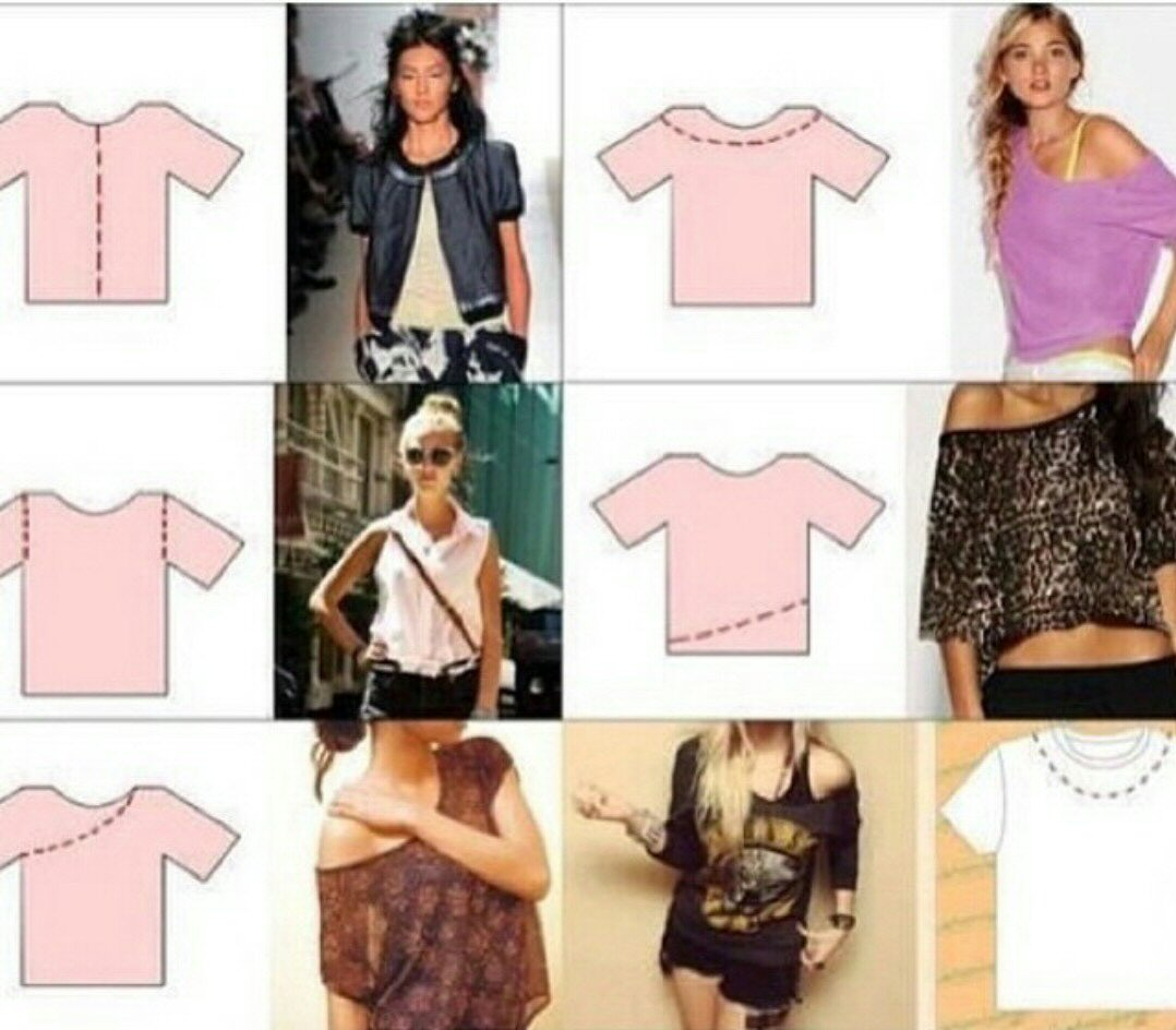 Different ways to cut tshirts ! Trusper