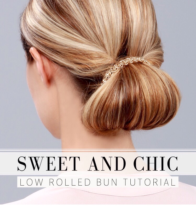 Low Rolled Bun Tutorial Trusper