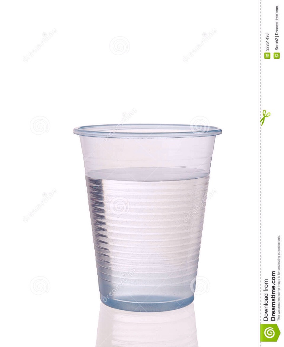 take a plastic cup and put hot water with dish soap and vinega